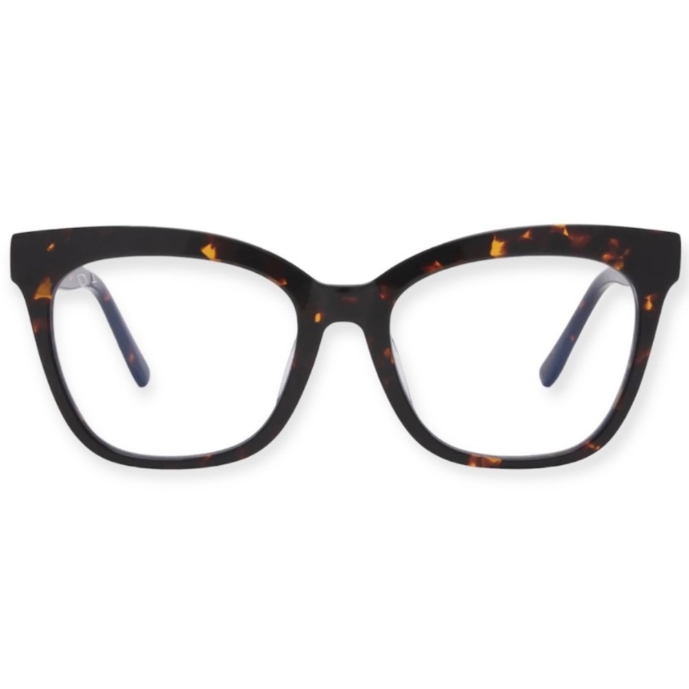 DIFF WINSTON BLUE LIGHT Tortoise Shell Cat-Eye Glasses